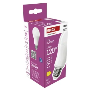 EMOS ZQ5D76 LED CLS A60 14W(120W) 190lm E27 NW