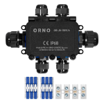 ORNO OR-JB-13815/6 Puszka n/t HD IP68, 0,5-6,0mm2 ,2 dławnice M20, 4 dławnice M16