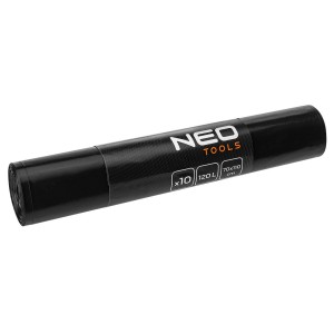 NEO 15-985 Worki na odpady budowlane 120 L, czarne, 10 sztuk, 50 mic