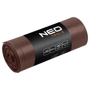 NEO 15-995 Worki na odpady 200 L, brązowe, 40 mic, 10 szt.
