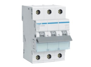 HAGER MBN350E MCB Wyłącznik nadprądowy Icn=6000A 3P B 50A