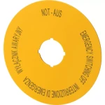 EATON 167641 Szyld do przycisków awaryjnych z opisem M22-XAK5