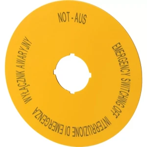 EATON 167641 Szyld do przycisków awaryjnych z opisem M22-XAK5