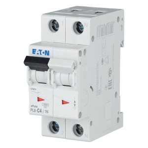 EATON 106030 PL6-C4/1N Wyłącznik nadprądowy 6kA, In=4A, char. C, 1+N bieg. seria PL6