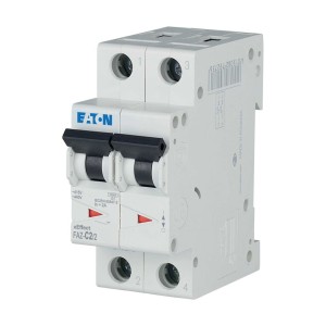 EATON 278748 FAZ-C2/2 Wyłącznik nadprądowy 15kA, In=2A, char. C, 2-bieg. Seria FAZ