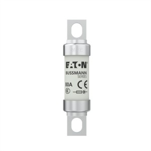EATON 80FE Wkładka szybka, 80 A, AC 690 V, DC 500 V, BS88, 19 x 77 mm, aR, BS 1 szt.