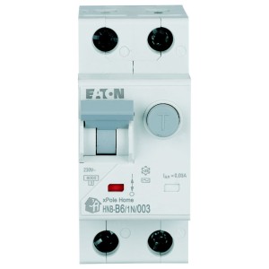 EATON 195118 HNB-B6/1N/003 Wyłącznik kombinowany 6kA typ AC char. B