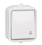 SCHNEIDER WNT101C01 Cedar, przycisk dzwonek, IP44, biały