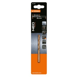 NEO 57-032 Wiertło do metalu HSS-Co, 5.0 mm