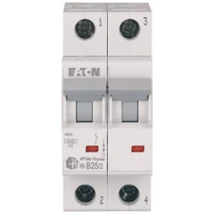 EATON 194863 HN-B25/2 Wyłącznik nadprądowy 6kA, In=25A, char. B, 2-bieg. Seria HN