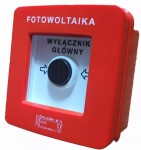 ELEKTROMET 911440 Wyłącznik alarmowy WF-1s 2 tory prądowe 12A NC-NO WYŁ.FOTOWOLTAIKI, natynkowy, samoczynny