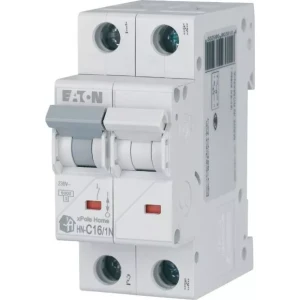 EATON 194851 HN-C16/1N Wyłącznik nadprądowy 6kA, In=16A, char. C, 1+N bieg. Seria HN