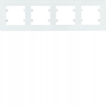 HAGER WL5740 intense Ramka 4-krotna pozioma, biała