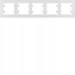 HAGER WL5750 intense Ramka 5-krotna pozioma, biała