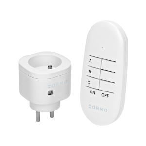 ORNO OR-GB-461 Bezprzewodowe gniazdo mini sterowane pilotem 1+1