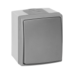 ORNO OR-OE-7400/GR Łącznik jednobiegunowy AQUATIC PRO IP55, 10A, 230V AC, Szaro-Grafitowy