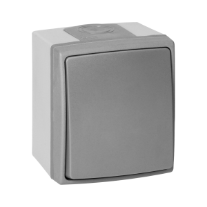 ORNO OR-OE-7400/GR Łącznik jednobiegunowy AQUATIC PRO IP55, 10A, 230V AC, Szaro-Grafitowy