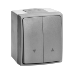 ORNO OR-OE-7408/GR Łącznik roletowy AQUATIC PRO IP55, 10A, 230V AC, Szaro-Grafitowy