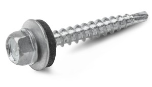 RAWLPLUG OD-48035T Wkręt samowiercący do konstukcji drewnianej (farmer) typ OD 4,8x35mm z podkładką T14 ocynkowany [OP 250]