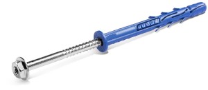 RAWLPLUG R-FF1-N-14K200 FF1 Kołek ramowy poliamidowy 14x200 mm z kołnierzem, wkręt ocynk galwaniczny, [OP 20]