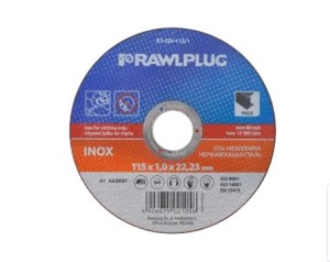 RAWLPLUG RT-CDI-125/1 125x1,0x22,23mm ściernica korundowa do cięcia stali nierdzewnej 1szt.