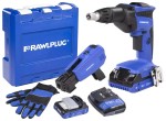 RAWLPLUG R-PDS18-M2A Wkrętarka do płyt g-k 18V 2 akumulatory 2,0 Ah ładowarka 1,5 A podajnik do wkrętów walizka RawlCase