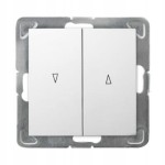 OSPEL IMPRESJA ŁP-7Y/m/00 Łącznik żaluzjowy b/r biały