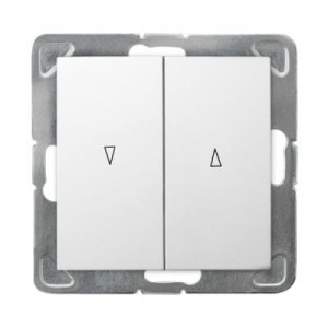 OSPEL IMPRESJA ŁP-7Y/m/00 Łącznik żaluzjowy b/r biały