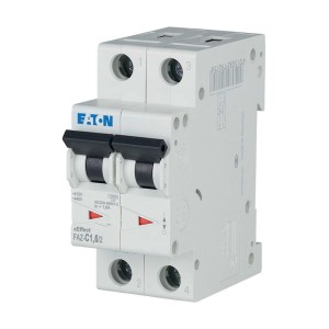 EATON 278747 FAZ-C1,6/2 Wyłącznik nadprądowy 15kA, In=1,6A, char. C, 2-bieg. Seria FAZ