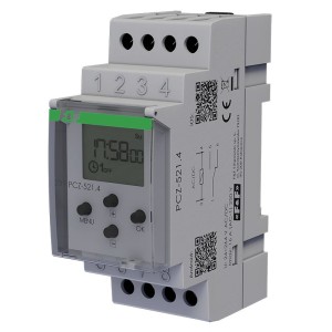 F&F PCZ-521.4 Zegar sterujący programowalny tygodniowy, 1-kanałowy - programowalny przez NFC ANDROID i iOS