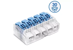 SIMET 88000323S Szybkozłączka z dźwignią SCL5 transparentny/niebieski