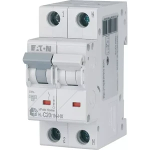 EATON 194852 HN-C20/1N Wyłącznik nadprądowy 6kA, In=20A, char. C, 1+N bieg. Seria HN