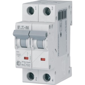EATON 194869 HN-C10/2 Wyłącznik nadprądowy 6kA, In=10A, char. C, 2-bieg. Seria HN