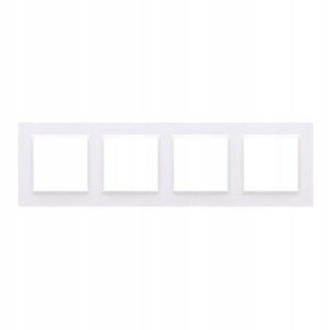 SIMON 10 Ramka poczwórna 4-krotna biała CR4/11