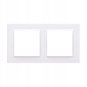SIMON 10 Ramka podwójna 2-krotna biała CR2/11