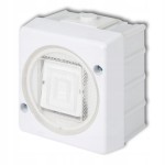 KARLIK SENIOR WHS-1 Wyłącznik hermetyczny biały pojedynczy