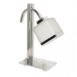 LEMIR O1428 CH DUO, lampa stołowa, E27, 60W, chrom, lampa powystawowa
