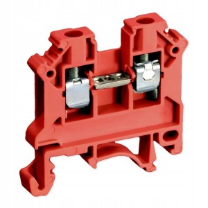 SIMET ZŁĄCZKA SZYNOWA 2-PRZEWODOWA 6mm CZERWONA