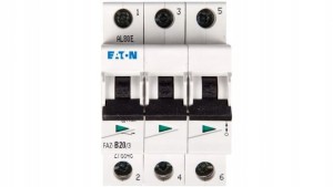 EATON 278848 Wyłącznik nadprądowy serii 15kA 3P FAZ-B20/3