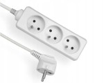 ELGOTECH EPS-302 Przedłużacz 3xz/u 3x1 dł 2m biały