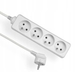 ELGOTECH EPS-402 Przedłużacz 4xz/u 3x1 dł 2m biały