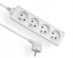 ELGOTECH EPS-405 Przedłużacz 4xz/u 3x1 dł 5m biały