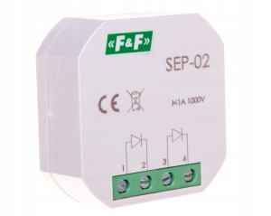 F&F SEP-02 Separator sygnału wejściowego 1A 1000V do puszki