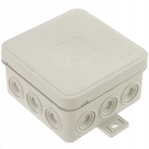 VIPLAST Puszka natynkowa V6 (N6) n/t 85x85x41mm szara 036-03