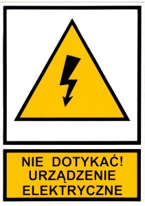 ERGOM TABLICZKA OSTRZEGAWCZA TZO 105X148S /N.D.U.E.