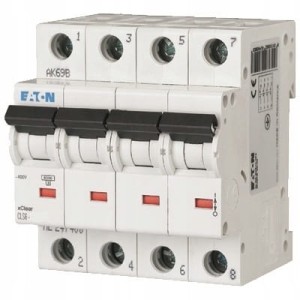 EATON 270520 CLS6-C10/4 WYŁĄCZNIK NADPRĄDOWY 4P C10A