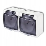 KARLIK JUNIOR GHE-2d Gniazdo hermetyczne z klapką