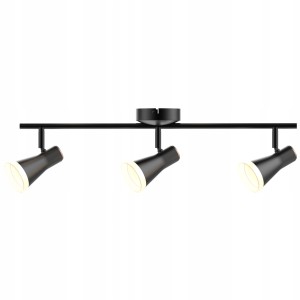 Sanico 318176 BERG 3 LED Oprawa ścienno-sufit. CZARNA 3000K