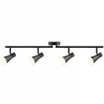Sanico 318183 BERG 4 LED Oprawa ścienno-sufit. CZARNA 3000K