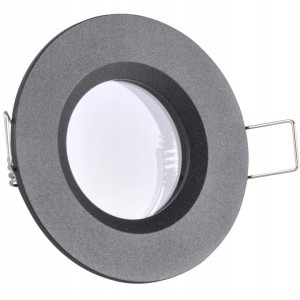 Sanico 315441 BORAS IP44 oprawa podtynkowa okrągła czarna
